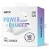 Skech Power Delivery 3 Port GaN Wall Charger 65w PD Power Charger Dual Type-C Port + USB-A – white